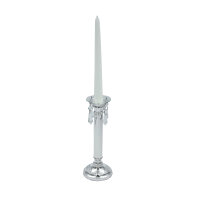 Tropfenfänger aus Glas mit Behang für Kerzen bis Ø 25 mm