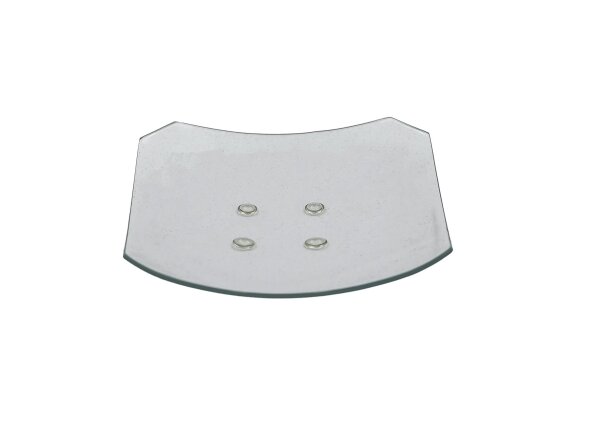 Kerzenschale, Glasteller Eckig 12 x 12 cm