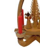 Glas-Kerzenmanschette (Außen 40 mm, Innen 13 mm) für Pyramidenkerzen und Baumkerzen