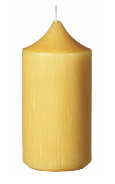 100% Bienenwachs Spitzkopf Stumpen 12 x Ø 5,8 cm