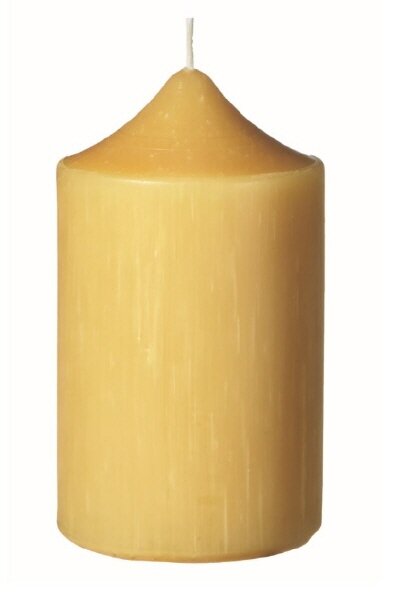 100% Bienenwachs Spitzkopf Stumpen 15 x Ø 5,8 cm