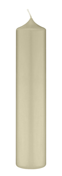 Altarkerzen 10 % Bienenwachs-Anteil Antikgrün (Verde Vecchio) 200 x Ø 70 mm, 4 Stück (einzeln cellophaniert)