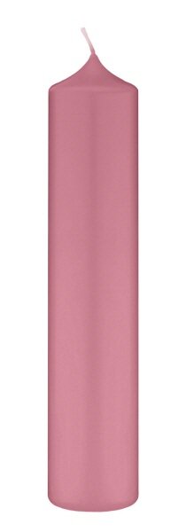 Altarkerzen 10 % Bienenwachs-Anteil Antique Pink 400 x Ø 80 mm, 2 Stück (einzeln cellophaniert)