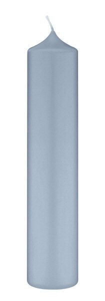 Altarkerzen 10 % Bienenwachs-Anteil Jeans Blau 250 x Ø 50 mm, 4 Stück (einzeln cellophaniert)