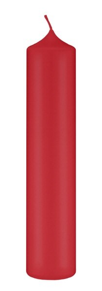 Altarkerzen 10 % Bienenwachs-Anteil Rot 250 x Ø 80 mm, 4 Stück (einzeln cellophaniert)